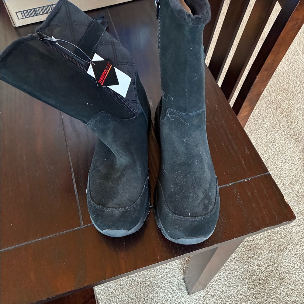 Lands' End Black Winter & Rain Boots